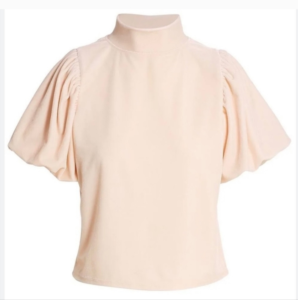 Free People Womens Tops Free People Claudia Velvet Tee Sz Medium